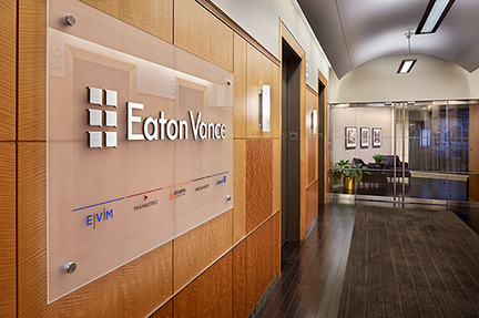 picture of Eaton Vance headquarters lobby